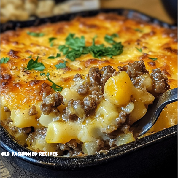 🎄 Hobo CasseroleA Cozy and Hearty Layered Comfort Meal, Perfect for a Winter’s Night