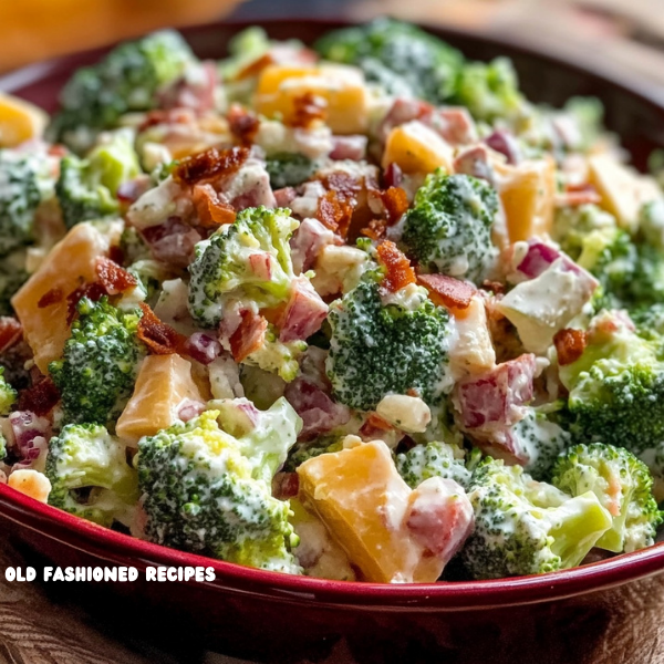 🥦 Amish Broccoli SaladFresh, Creamy, and Perfectly Savory