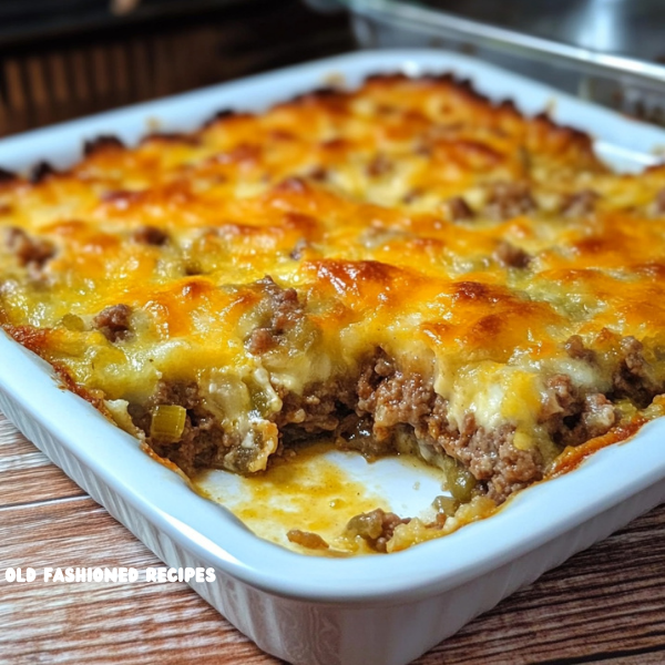 🐄 Cattle Drive CasseroleA Hearty, Cheesy Bake Perfect for Family Gatherings