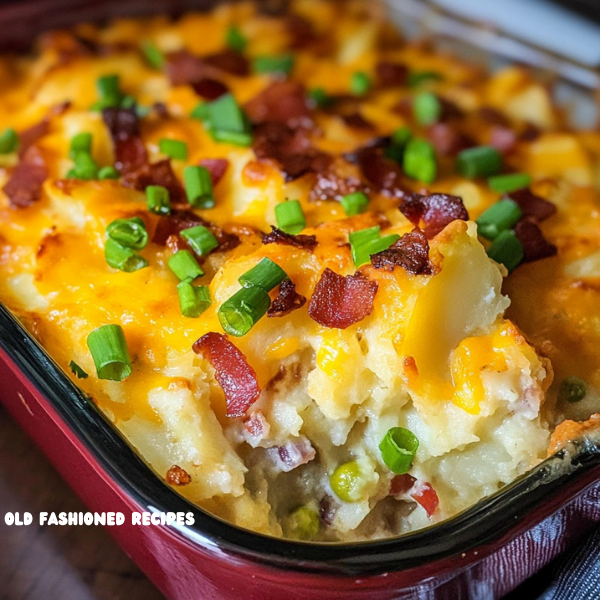 Loaded Twice Baked Potato Casserole 🥔