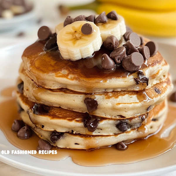 Chocolate Chip Banana Pancakes 🥞