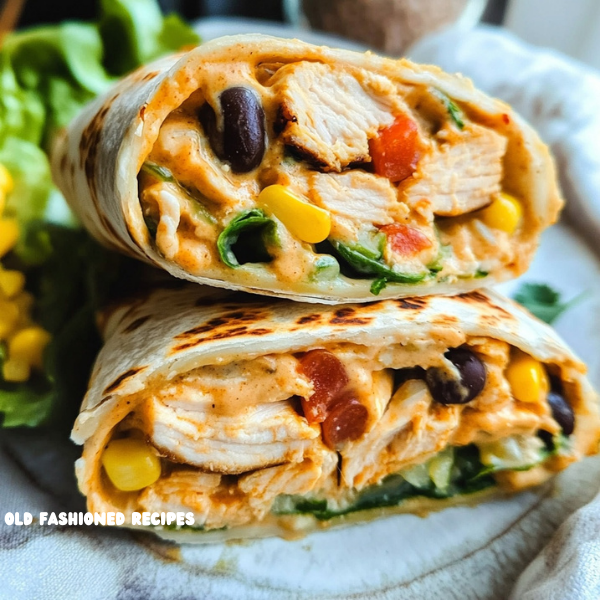 Crunchy Southwestern Chicken Wrap 🌯