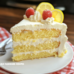 Italian Lemon Cream Cake - Old Fashioned Recipes