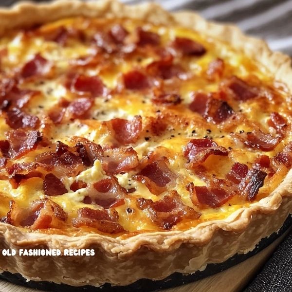 Bacon and Cheese Quiche 🥧