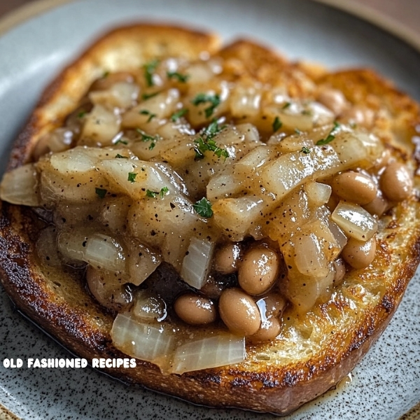 French Onion-Inspired Bean Toast