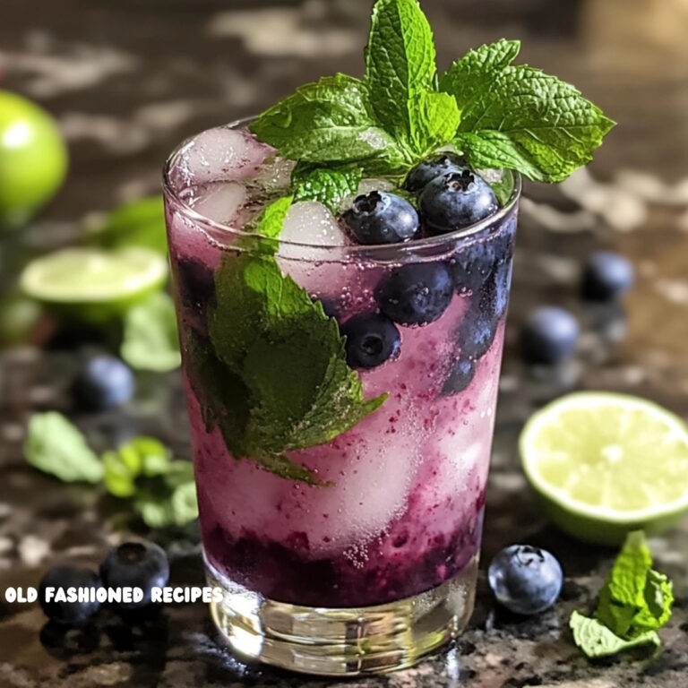 Blueberry Mojito Mocktail