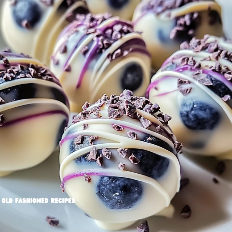 White Chocolate Blueberry Truffles