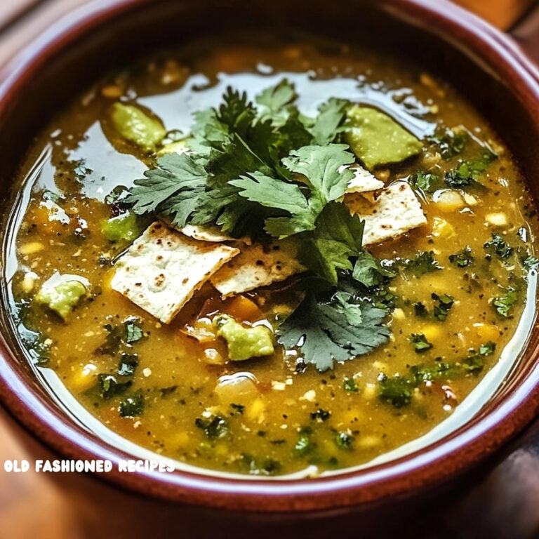 Salsa Verde Tortilla Soup