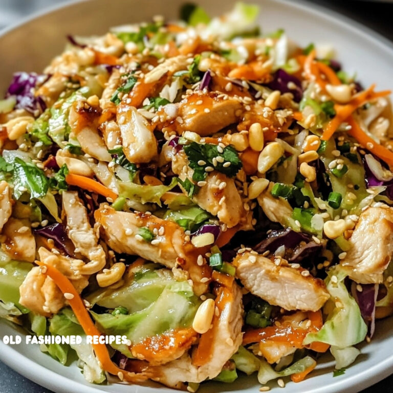 Sesame Chicken Cabbage Crunch Salad