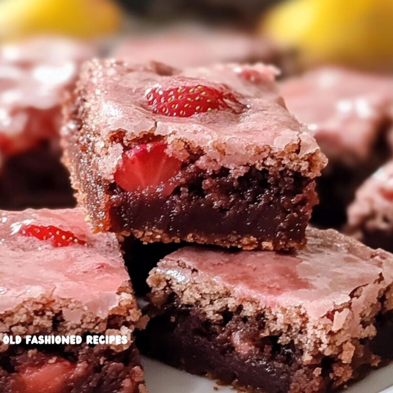 Easy Strawberry Brownies