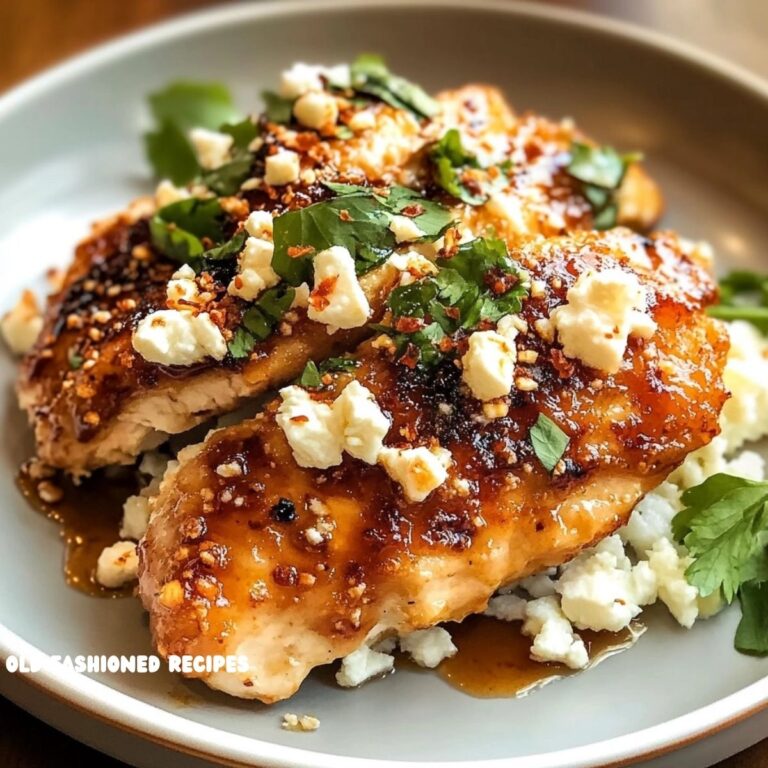 Crispy Hot Honey Feta Chicken