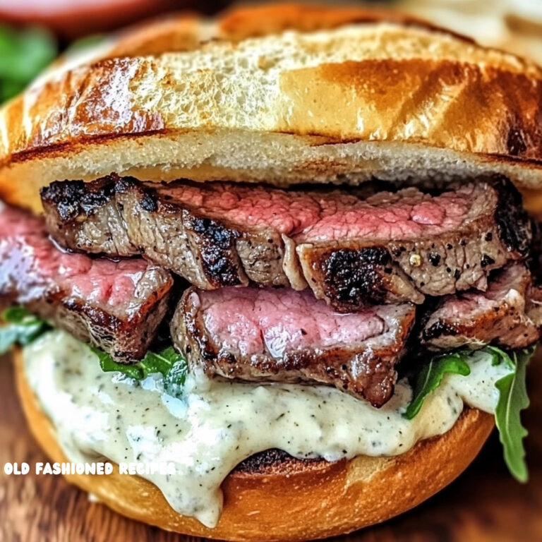 Steak Sandwich with Horseradish Sauce