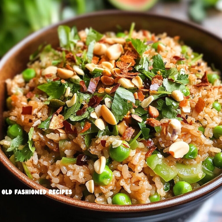 Satay Crispy Rice Salad