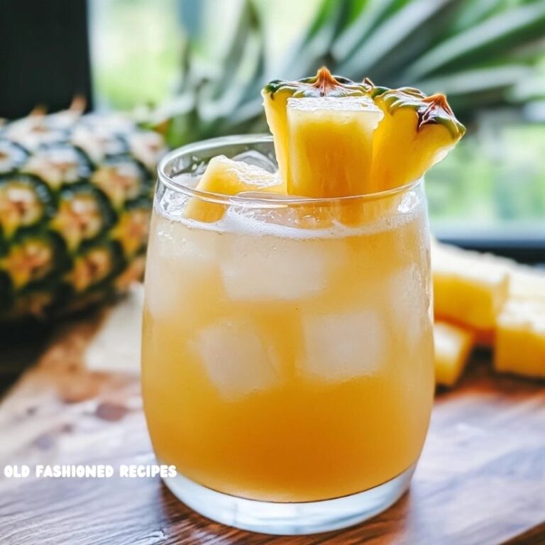 Homemade Pineapple Iced Tea