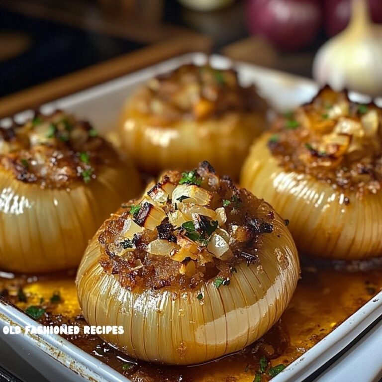 Greek Stuffed Onions