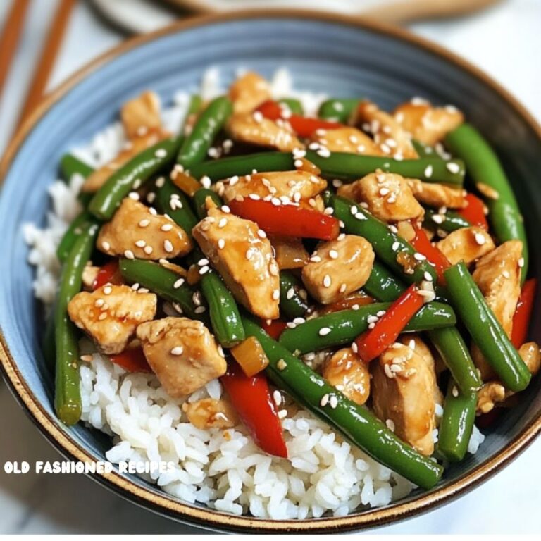 30 Minute Sesame Chicken Green Bean Stir Fry