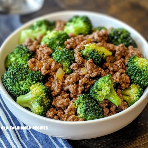 Ground Beef and Broccoli