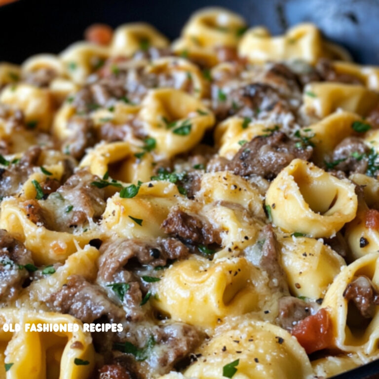 Philly Cheesesteak Tortellini Pasta