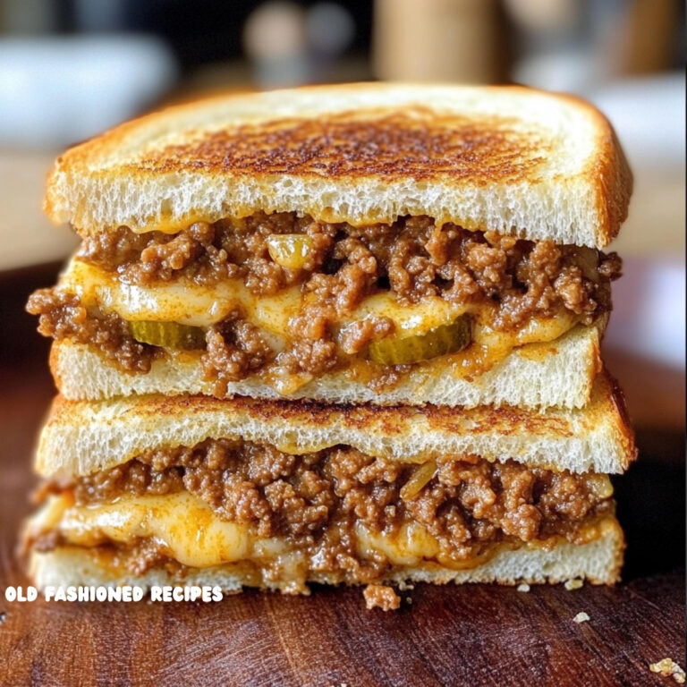 Dill Pickle Sloppy Joe Grilled Cheese