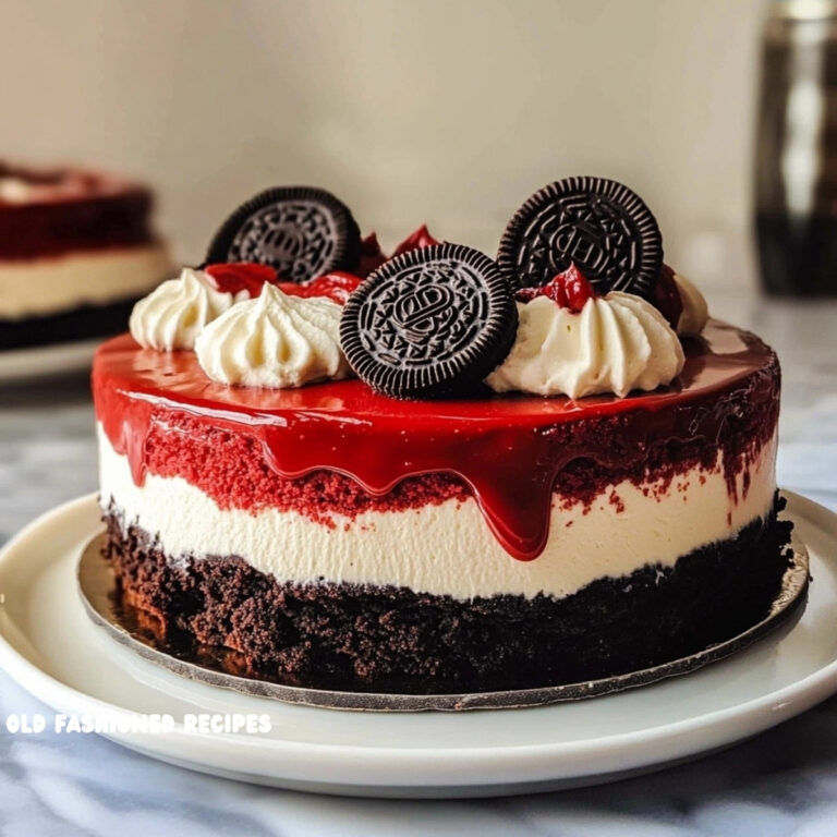 Red Velvet Oreo Cheesecake