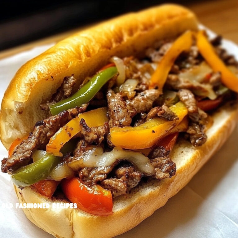 Philly Cheesesteak Recipe with Peppers and Onions