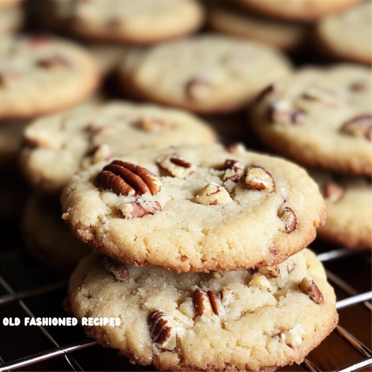 Classic Buttery Pecan Shortbread Cookies