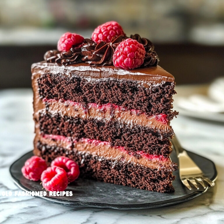 Chocolate Raspberry Layer Cake