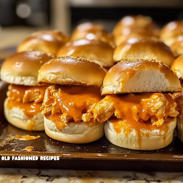 Sheet Pan Buffalo Chicken Sliders