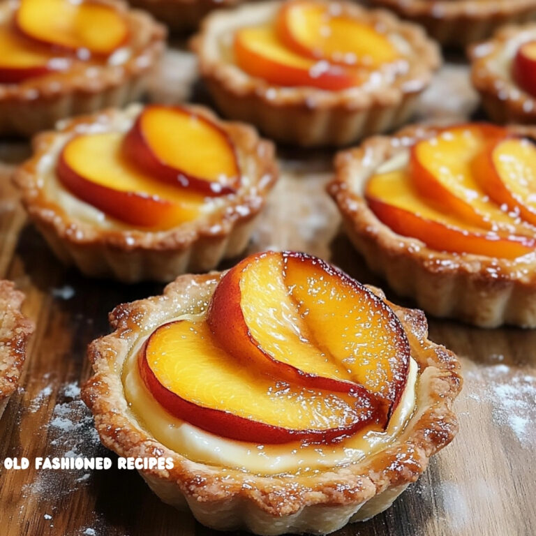 Mini Peach and Cream Cheese Tarts