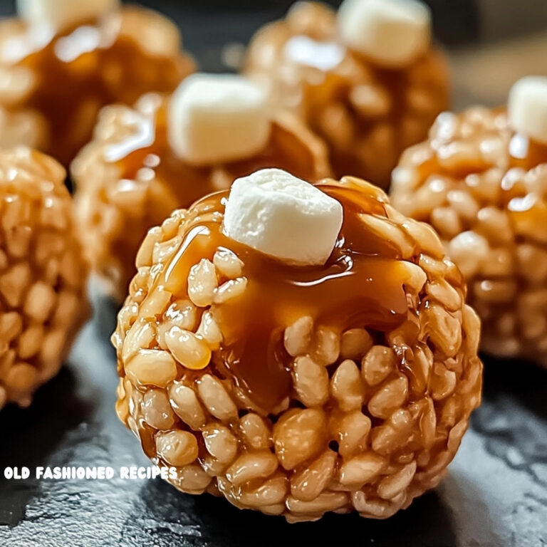 Caramel Marshmallow Rice Krispie Balls