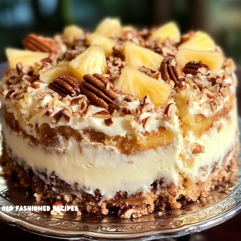 Pineapple Pecan Cake with Cream Cheese Frosting