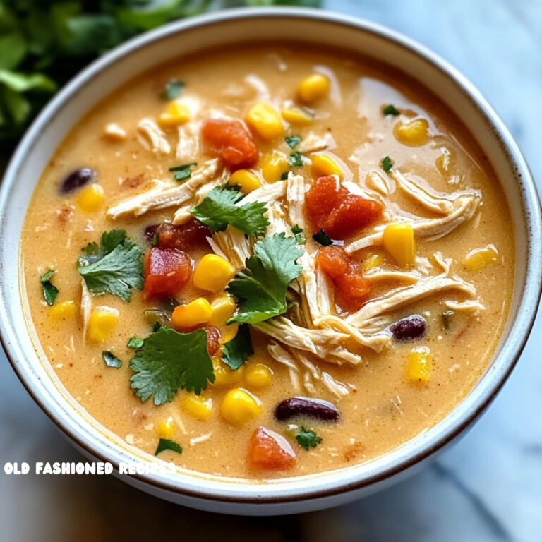 Creamy Chicken Tortilla Soup 🍲🌽🌶️