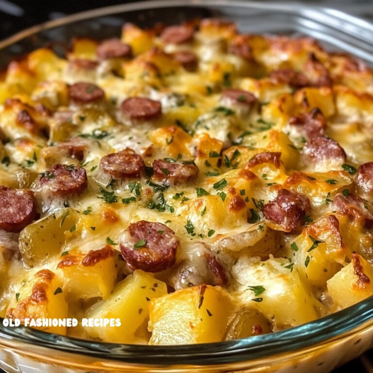 Cheese, Potato and Smoked Sausage Casserole