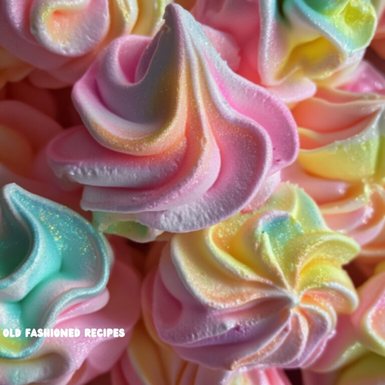  Rainbow Sherbet Meringues