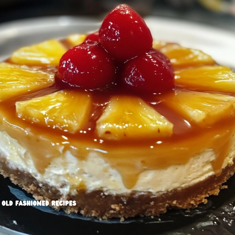 Pineapple Upside-Down Cheesecake