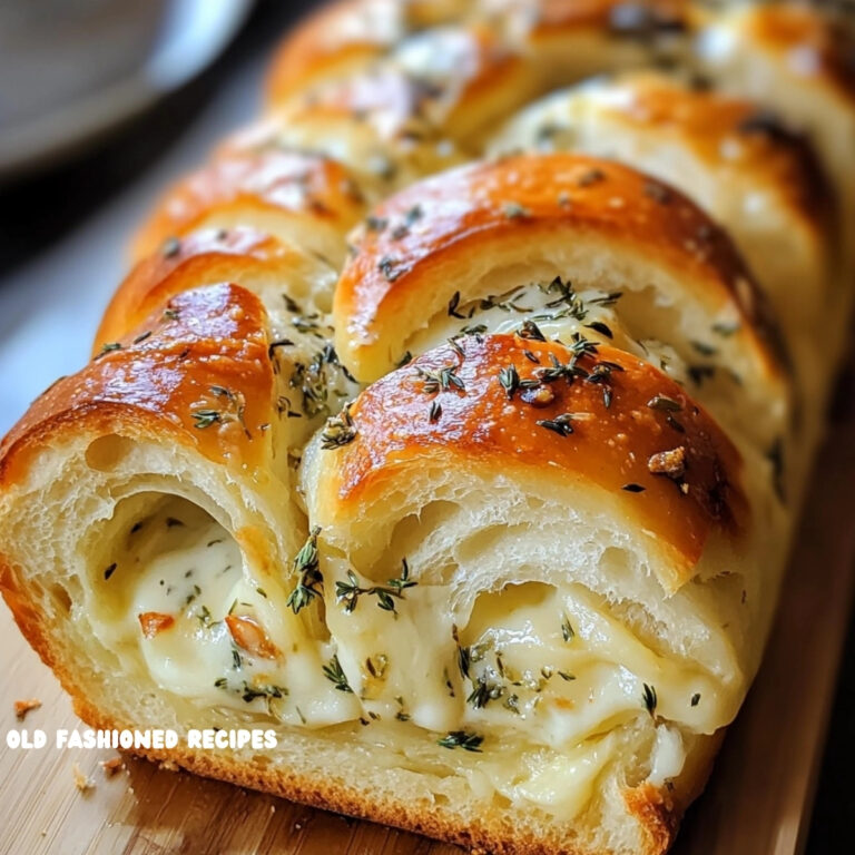 Swirled Garlic Herb And Cheese Bread