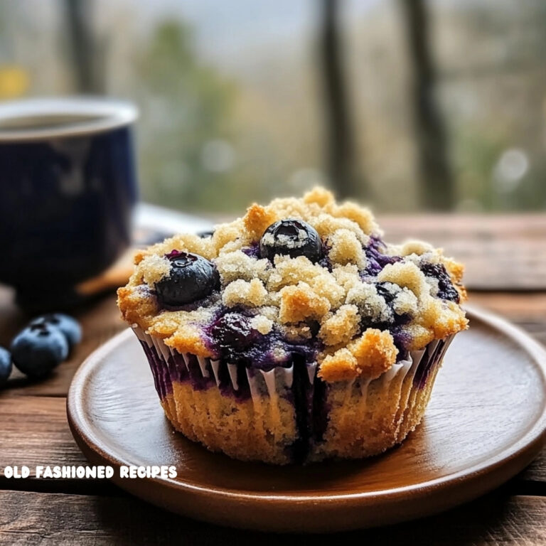 Blueberry Muffins with Crumb Topping