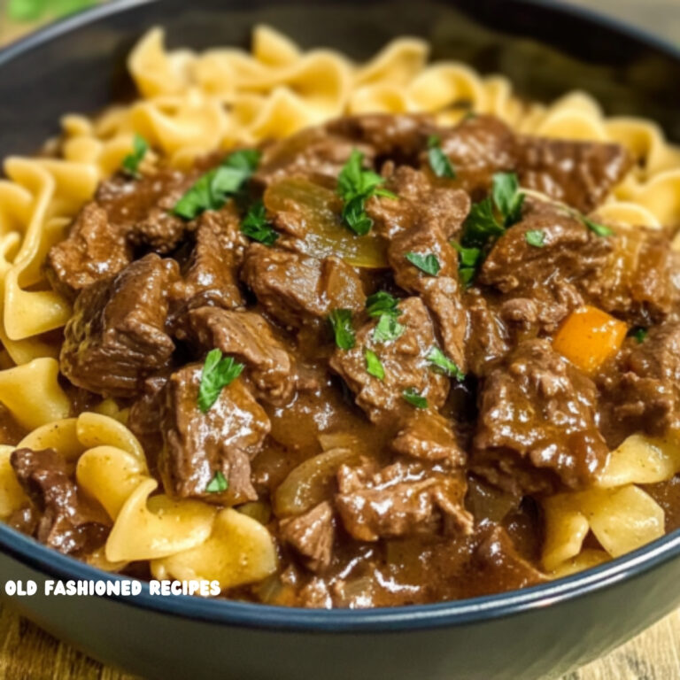 Crockpot beef tips & noodles!