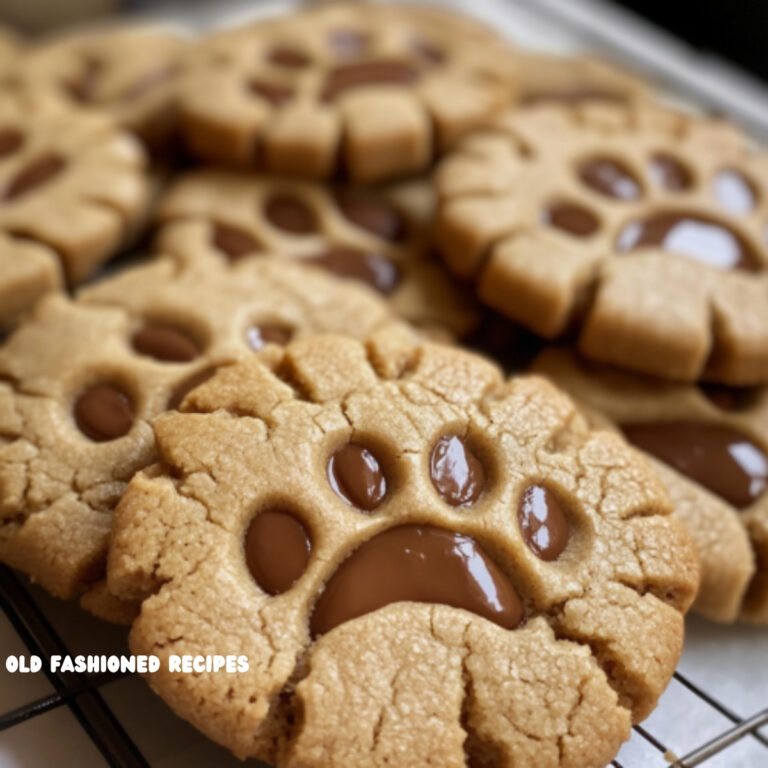 Peanut Butter Paw Print Cookies 