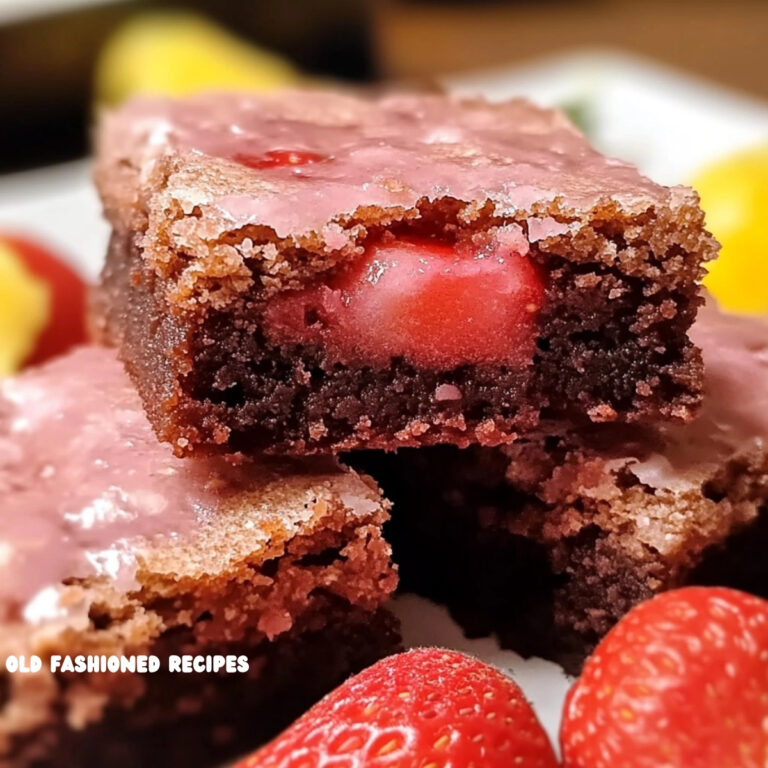 Easy Strawberry Brownies