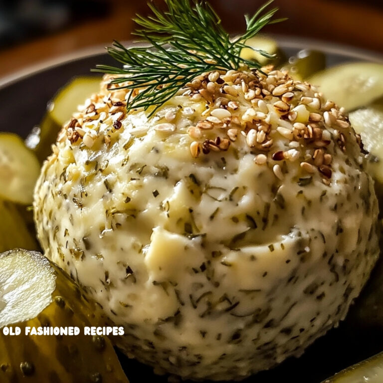 Flavorful Dill Pickle Cheese Ball 🧀🥒✨