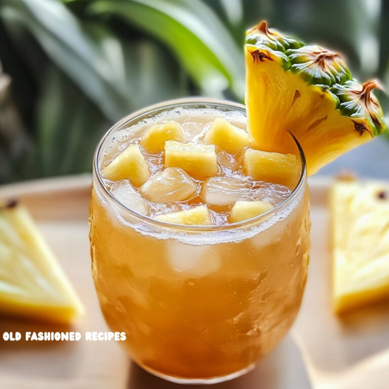 Homemade Pineapple Iced Tea