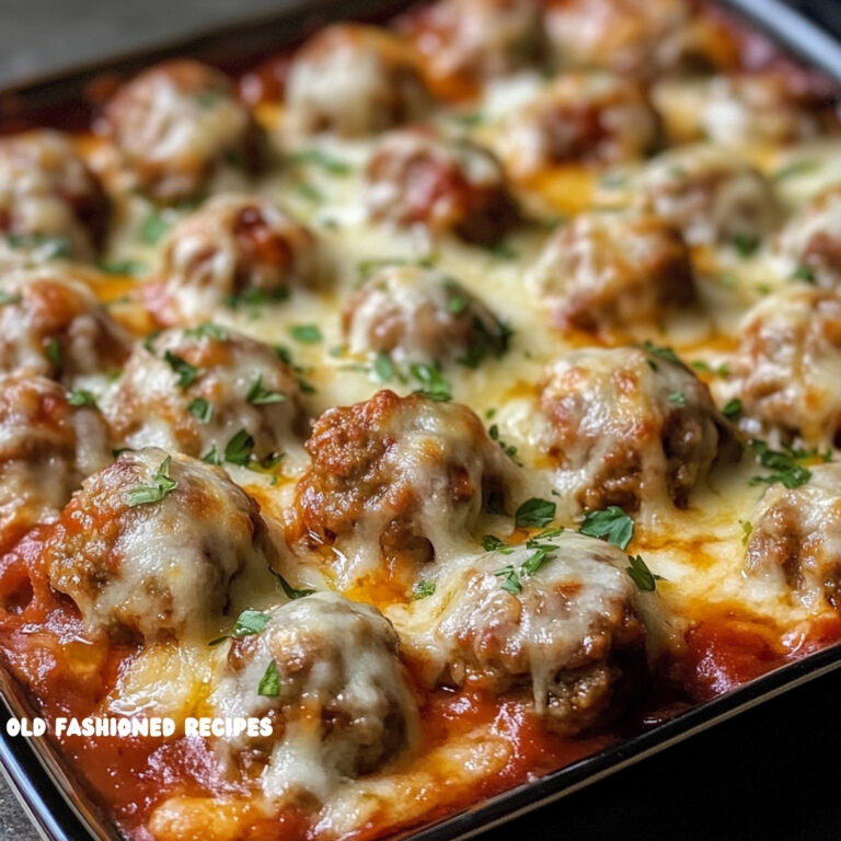 Dump and Bake Meatball Casserole