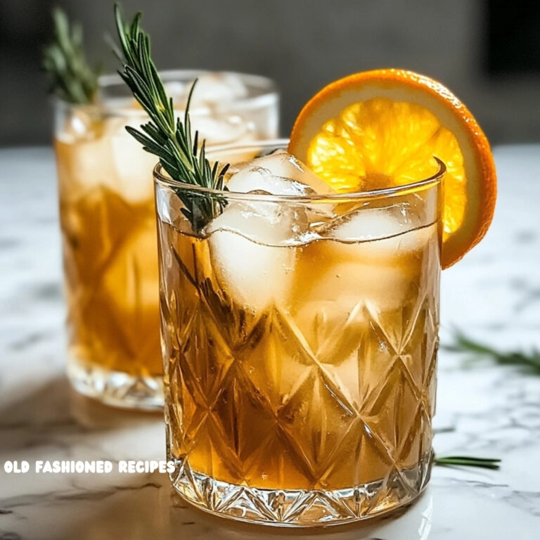 Homemade Orange Rosemary Ice Tea