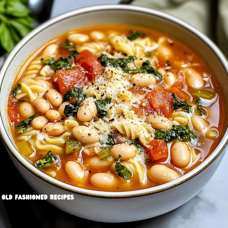 Hearty Italian White Bean Soup With Pasta