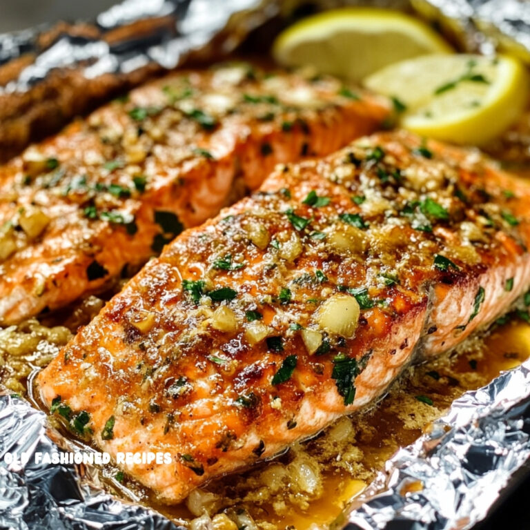 Honey Garlic Baked Salmon in Foil