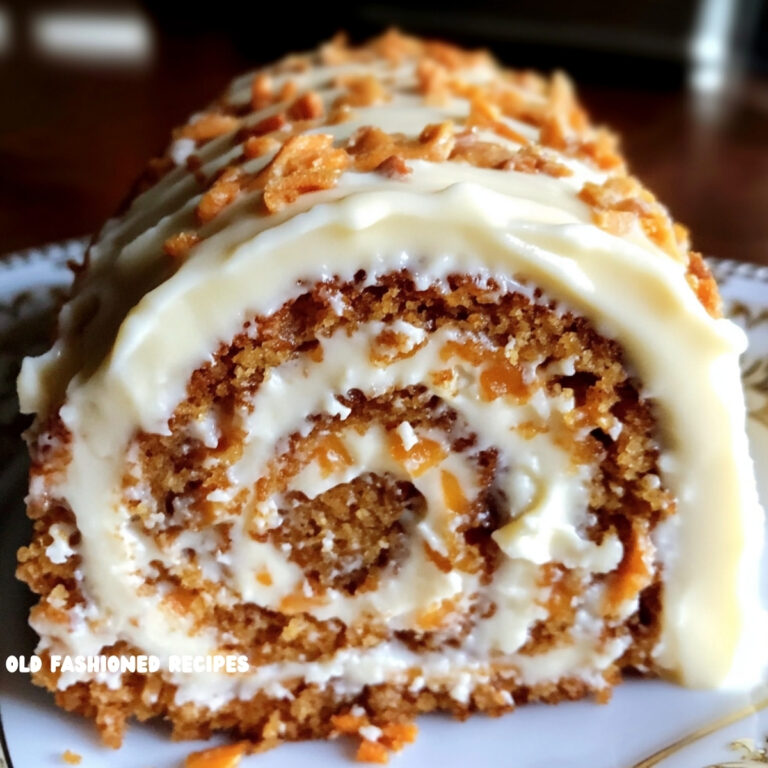 Carrot Cake Roll with Cream Cheese Frosting