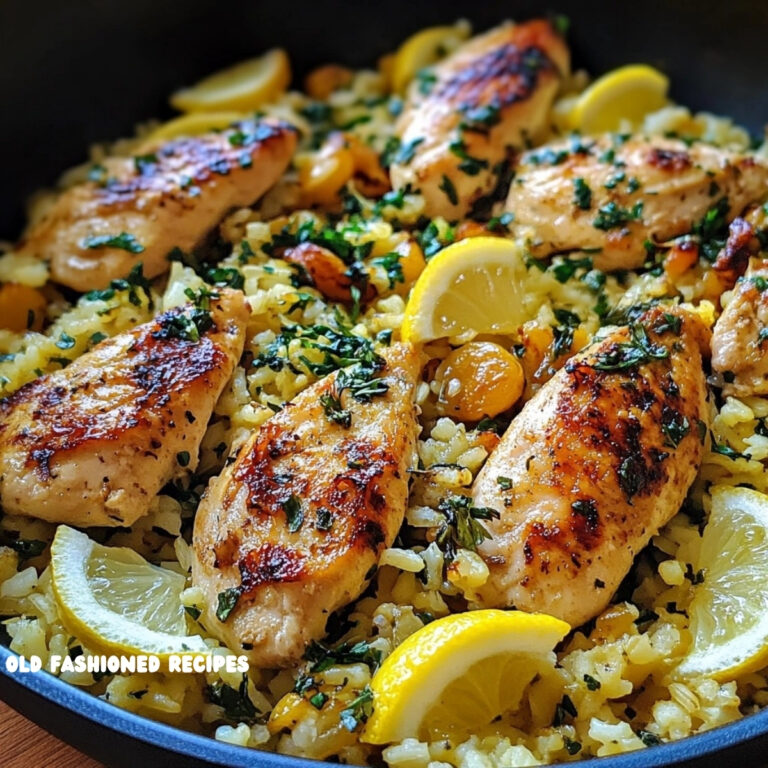 Greek Chicken and Lemon Rice