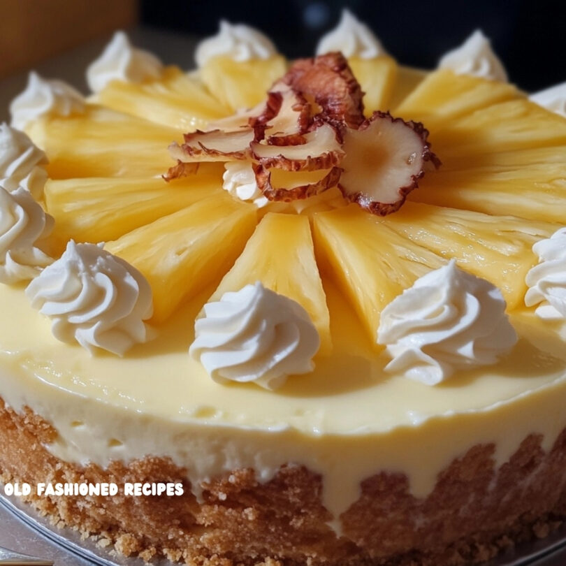 Pineapple Right Side Up Cheesecake